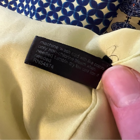 The Limited Morrocan Print Satin Like Feel‎ Shift Dress Medium Like New - Picture 11 of 11